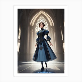 Girl in the Palace Art Print