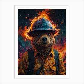 Firefighter Art Print