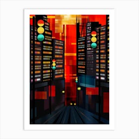 City Abstract Art Print