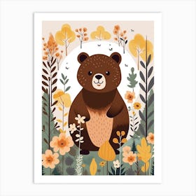 Baby Animal Illustration  Bear 10 Art Print