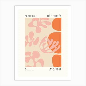 Matisse Cutouts Orange Pink Art Print Art Print