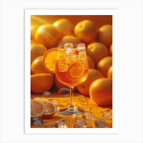 Orange Tequila Cocktail 1 Art Print