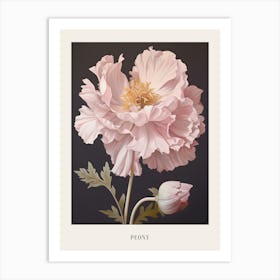 Floral Illustration Peony 2 Poster Art Print