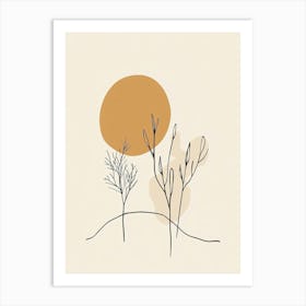 Trees In The Sun Art Print