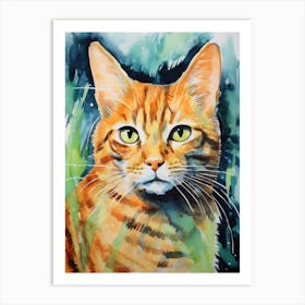 Orange Tabby Cat 4 Art Print