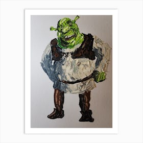 Shrek Abstract Art Print