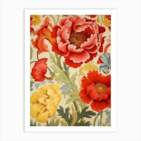 Floral Wallpaper 11 Art Print