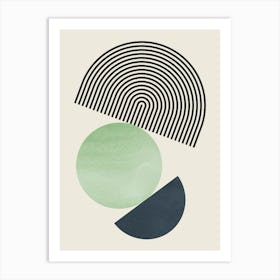 Circles and lines 29 Art Print