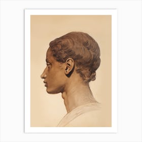 Male Drawing Vintage Art Print