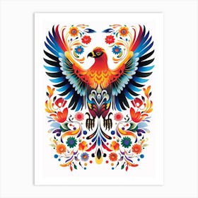 Scandinavian Bird Illustration Golden Eagle 1 Art Print