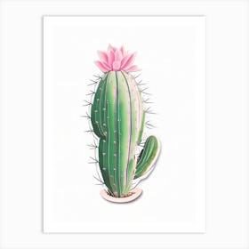 Easter Cactus Marker Art 2 Art Print
