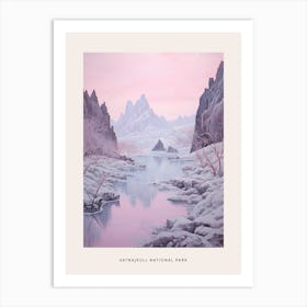 Dreamy Winter National Park Poster  Vatnajkull National Park Iceland 3 Art Print