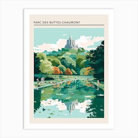 Parc Des Buttes Chaumont Paris France Art Print