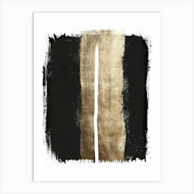 Gold And Black 85 Art Print