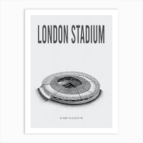 London Stadium West Ham United Fc Stadium Art Print