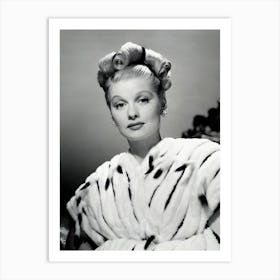 American Actress, Comedian And Tv Executive Lucille Ball Art Print