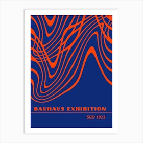 Bauhaus Blue Exhibition 33 Art Print