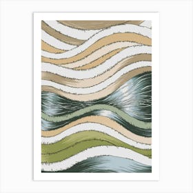 Wavy Waves Art Print