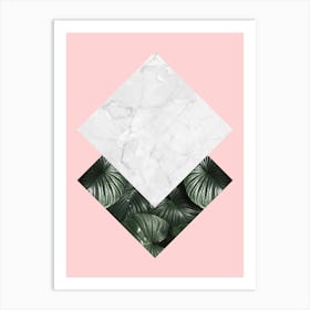 Floral collage 3 Art Print