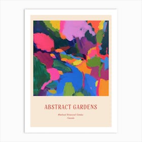 Colourful Gardens Montreal Botanical Garden Canada 2 Red Poster Art Print