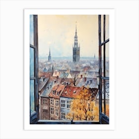 Winter Cityscape Strasbourg France 2 Art Print