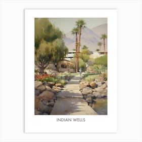 Indian Wells Watercolor 1travel Poster Art Print