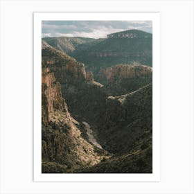 Dark Desert Canyon Art Print