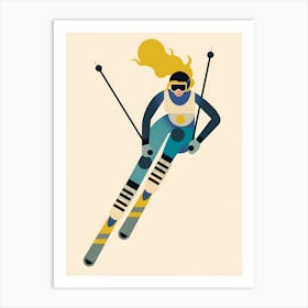 Skier Art Print