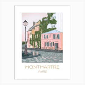 La Maison Rose, Montmartre, Paris Art Print