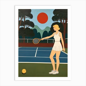 Tennis Player 1 Art Print