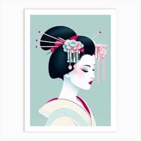 Japan Geisha Visual 101 Art Print