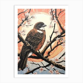 Art Nouveau Birds Poster Osprey 2 Art Print