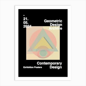Geometric Design Archive Poster 04 Art Print