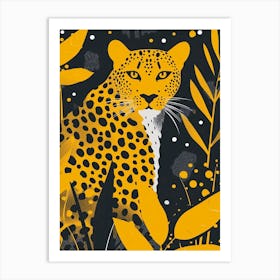 Yellow Puma 3 Art Print