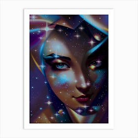 Galaxy Girl 3 Art Print