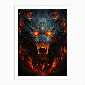 Wolf Head Art Print