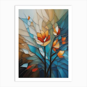 Stained Glass Painting Art Print