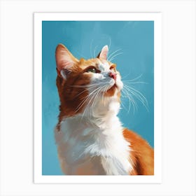 Orange Tabby Cat 16 Art Print