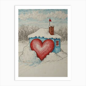 Heart House Art Print