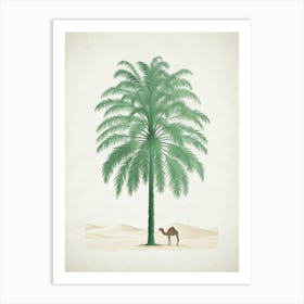 Camel In The Desert Art Print