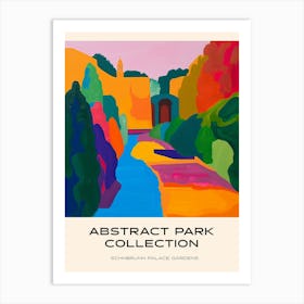 Abstract Park Collection Poster Schnbrunn Palace Gardens Vienna 2 Art Print