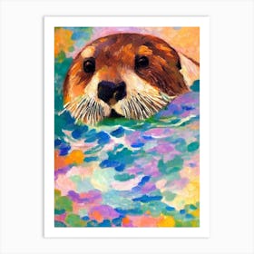 Sea Otter II Matisse Inspired Art Print