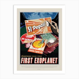 Peg51 Nasa Space Travel Poster Art Print