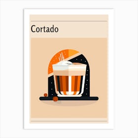 Cortado 2 Midcentury Modern Poster Art Print