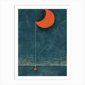 Moon And A Ball Art Print