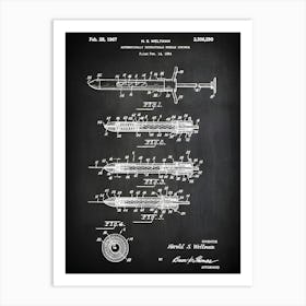 Syringe Patent Nurse Practitioner Gift, Medical Print Doctor Art Medical Art Medical Student Gift Medical Poster, Nurse Gift Cm2901 1 Art Print