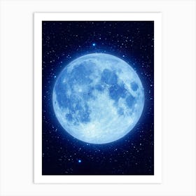 Blue Moon - Mystic Moon poster Art Print