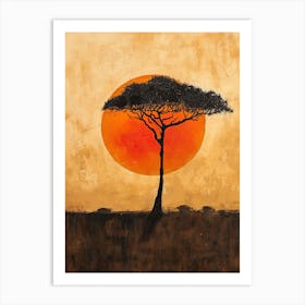 Nomadic Whispers; Boho Africa Art Print