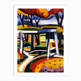 Garden In Autumn Art Print