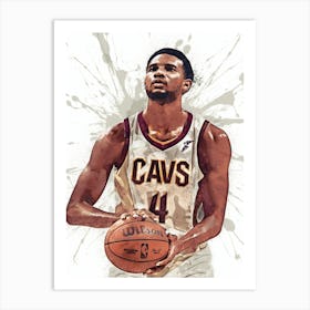 Evan Mobley Cleveland Cavaliers 1 Art Print